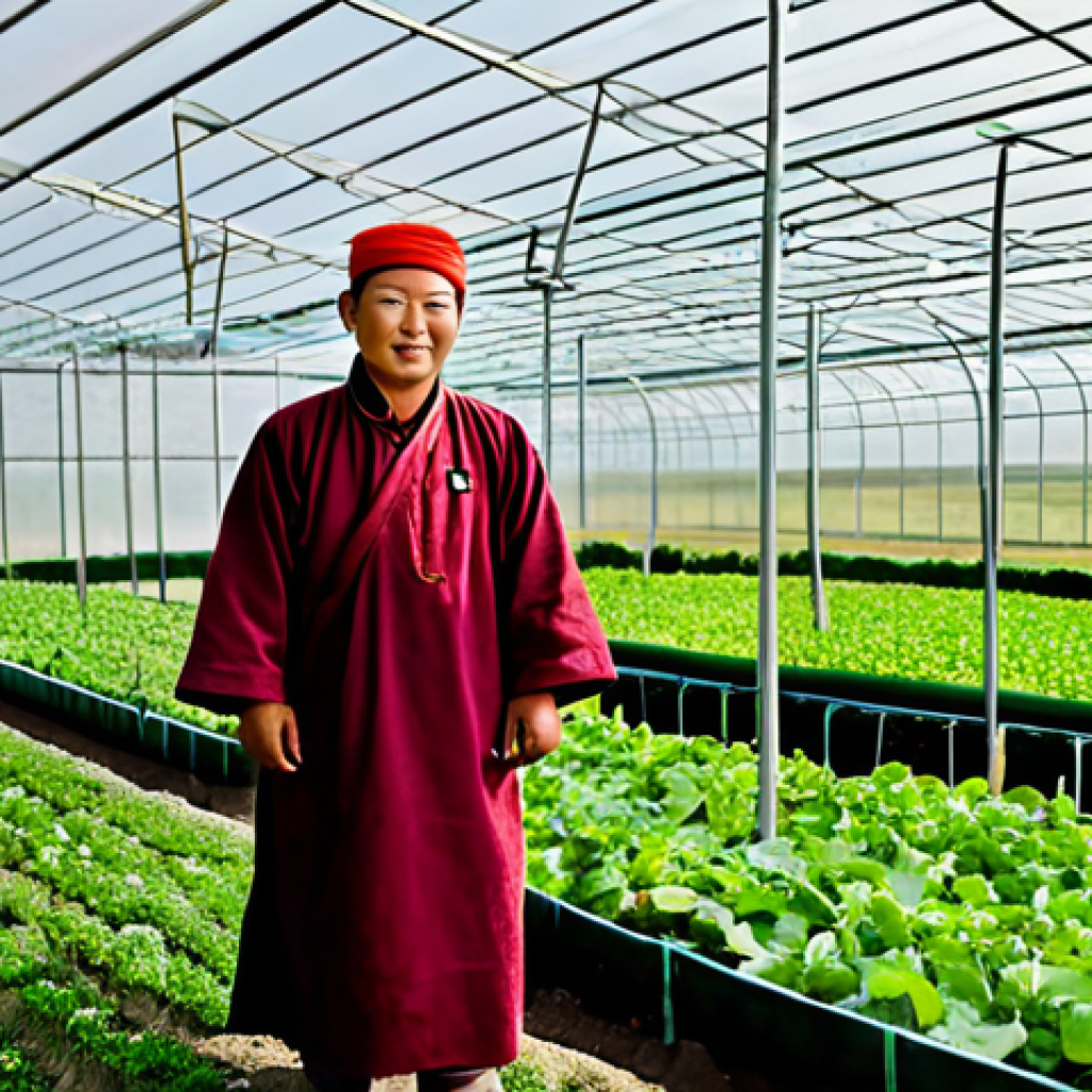 몽골과 관련된 국제 이벤트 - Sustainable Agriculture in Mongolia**

"A Mongolian farmer, fully clothed in traditional deel (robe)...