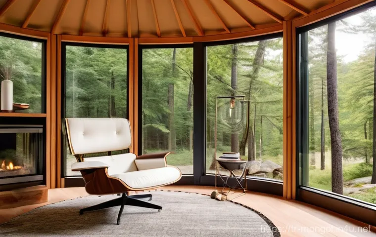 몽골 전통 건축 양식 - **Prompt:** A resilient and aesthetically pleasing Mongolian ger (yurt) stands proudly on a vast, gr...