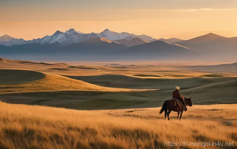 몽골 유목민과 교류하는 법 - **Prompt:** A heartwarming scene inside a traditional Mongolian ger. A nomadic family, consisting of...